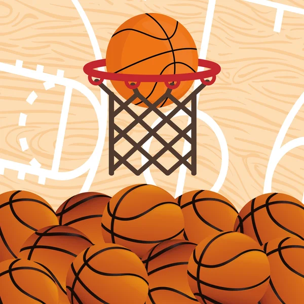 Μπάσκετ σχεδιασμού — Διανυσματικό Αρχείο
