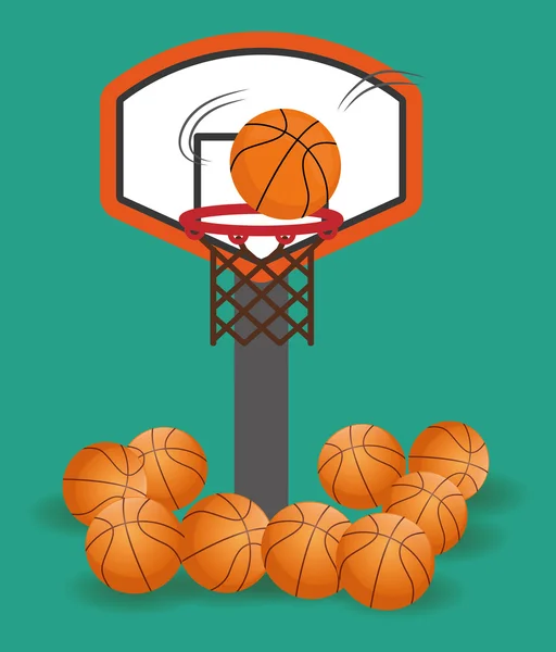 Diseño de baloncesto — Archivo Imágenes Vectoriales