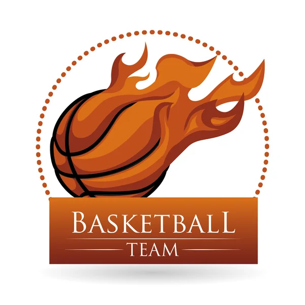 Diseño de baloncesto — Vector de stock