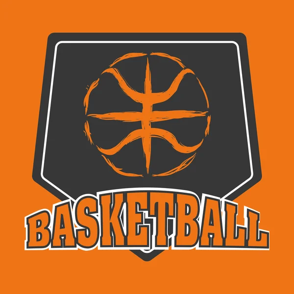 Diseño de baloncesto — Vector de stock