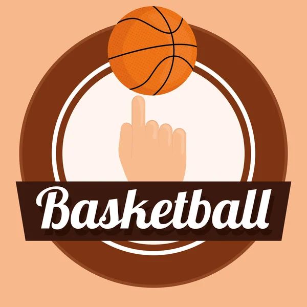 Basketbal ontwerp — Stockvector