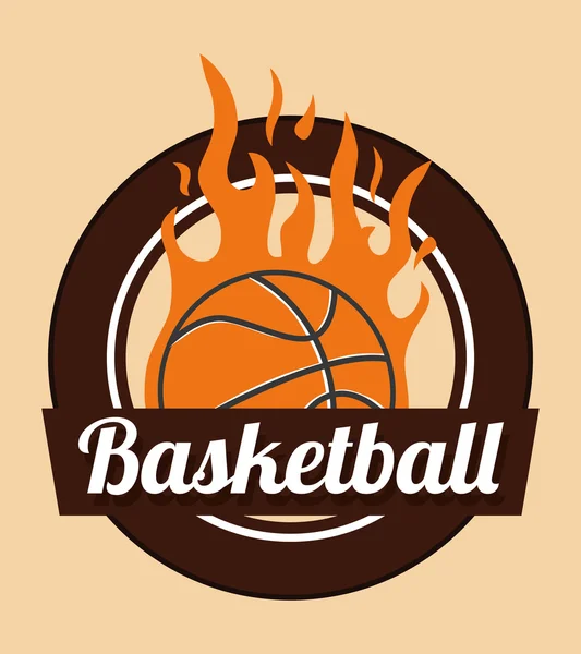 Diseño de baloncesto — Vector de stock