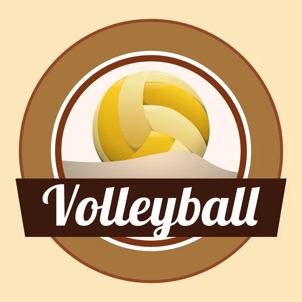 Voleybol tasarım — Stok Vektör