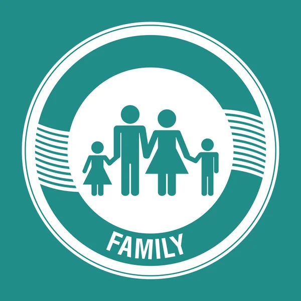 Familiendesign — Stockvektor