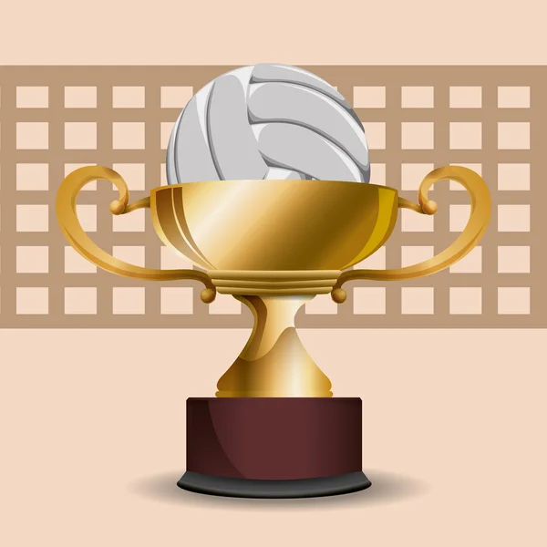 Diseño de voleibol — Vector de stock