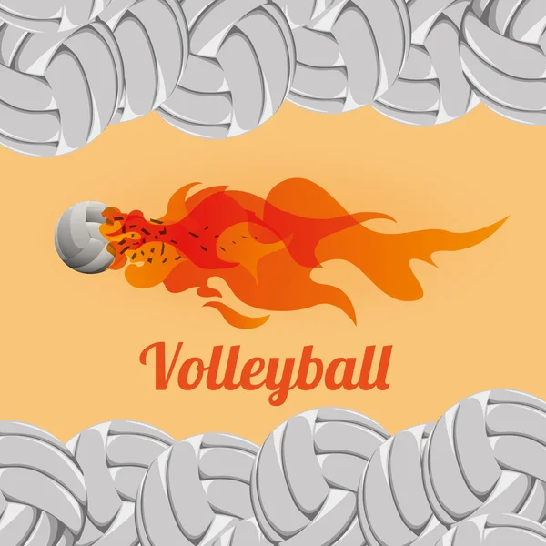 Diseño de voleibol — Vector de stock