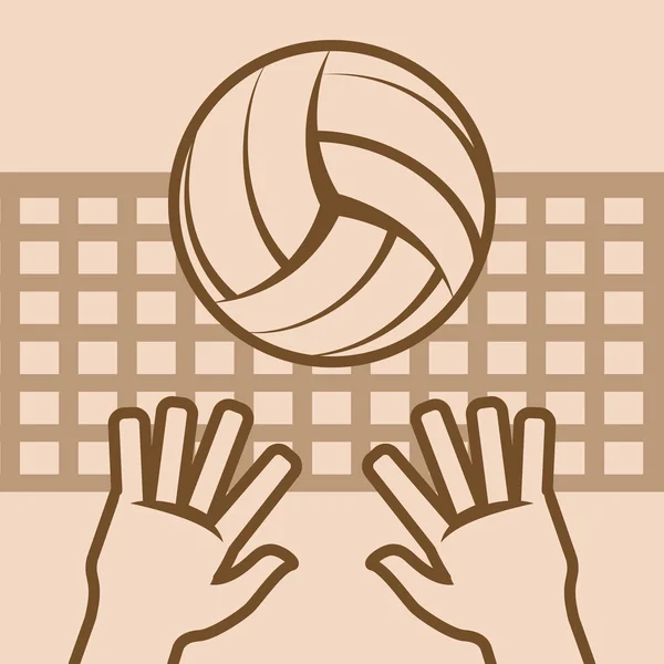 Volleyboll design — Stock vektor