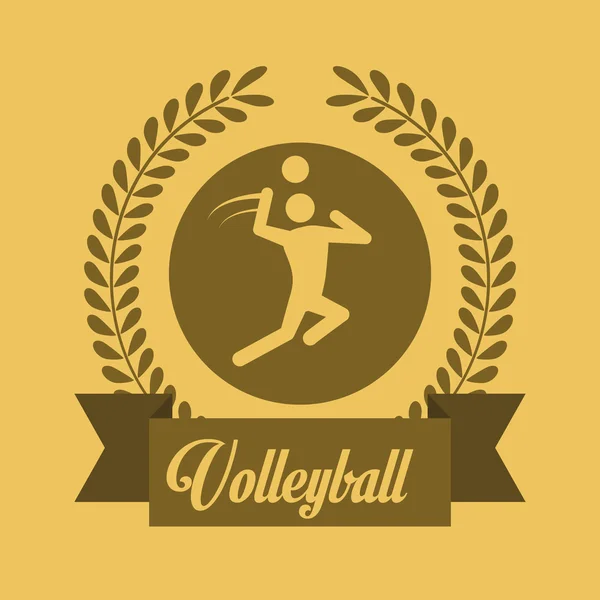 Diseño de voleibol — Vector de stock