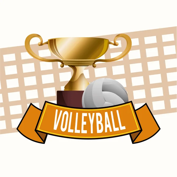 Conception de volleyball — Image vectorielle