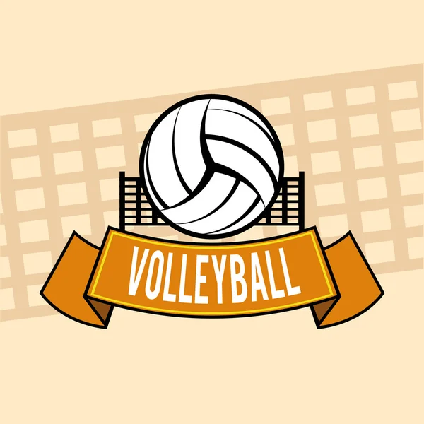 Voleybol tasarım — Stok Vektör