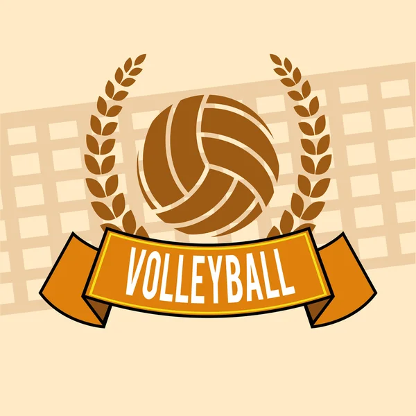 Conception de volleyball — Image vectorielle