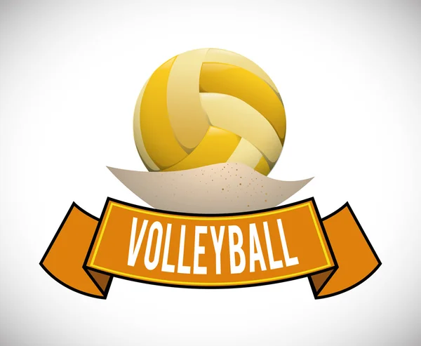 Diseño de voleibol — Vector de stock