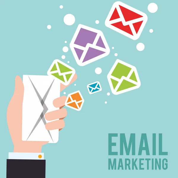 Progettazione di e-mail — Vettoriale Stock