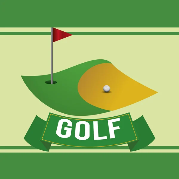 Diseño de golf — Vector de stock