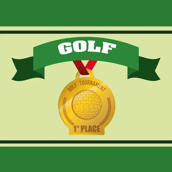 Diseño de golf — Vector de stock