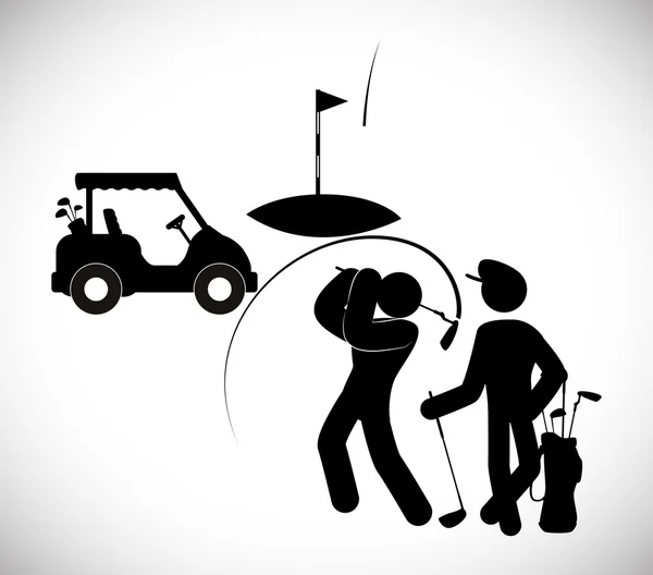 Golf ontwerp — Stockvector