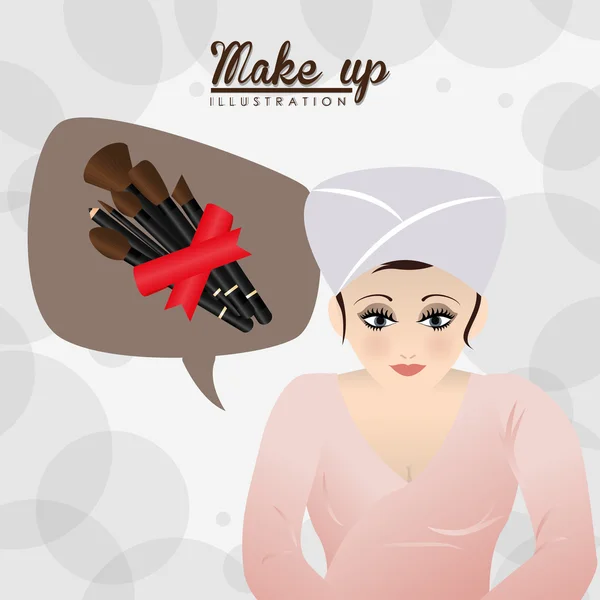 Make-up ontwerp — Stockvector