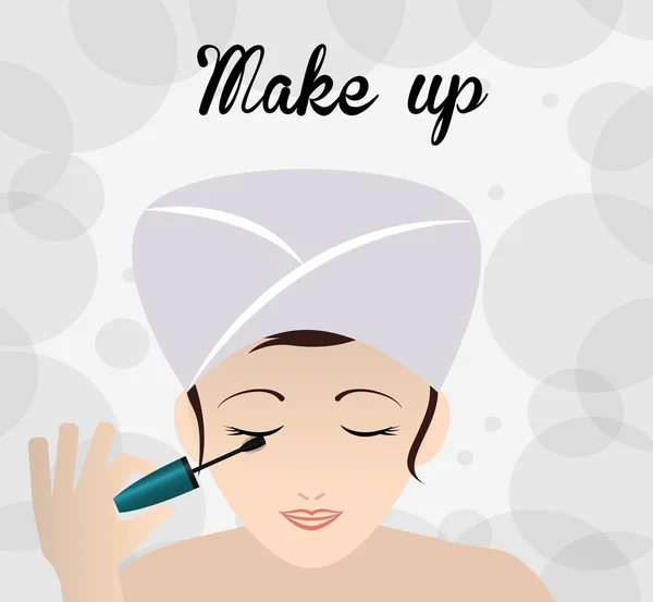 Make-up ontwerp — Stockvector