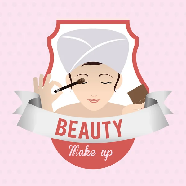 Make-up ontwerp — Stockvector
