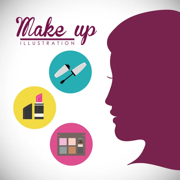 Make-up ontwerp — Stockvector