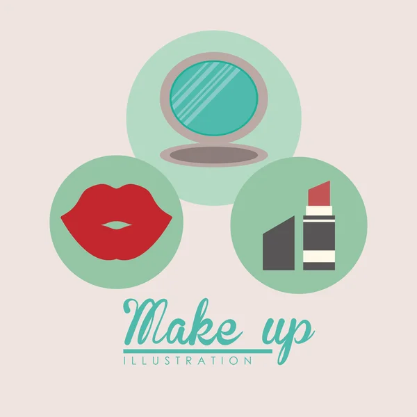 Make up design — Stock Vector