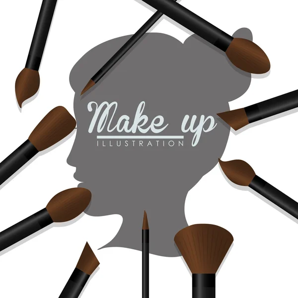 Make-up ontwerp — Stockvector