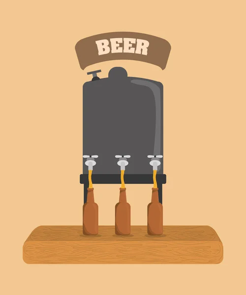 Conception de bière — Image vectorielle