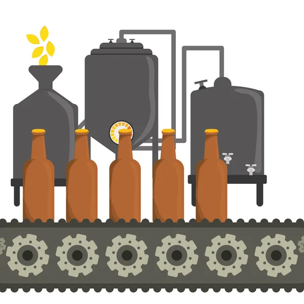 Diseño de cerveza — Vector de stock