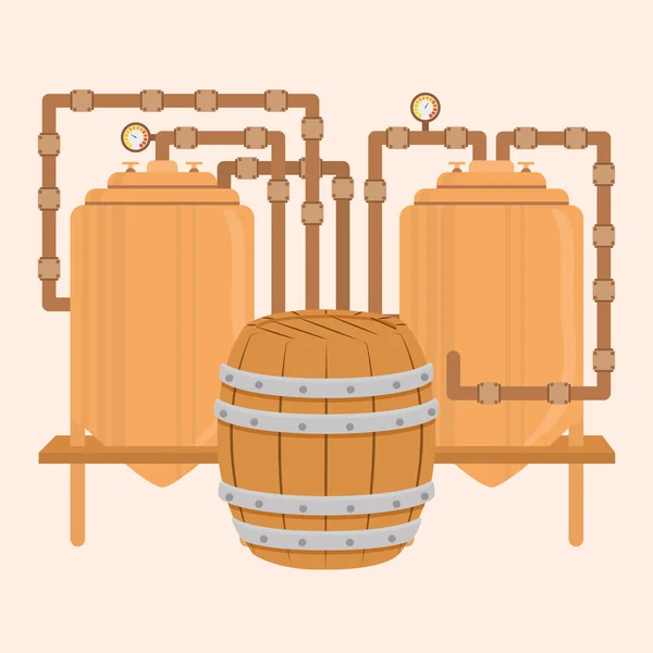 Diseño de cerveza — Vector de stock