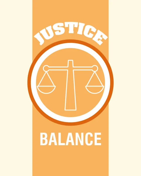 Diseño de justicia — Vector de stock