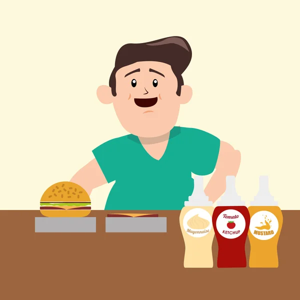 Fast-Food-Design — Stockvektor