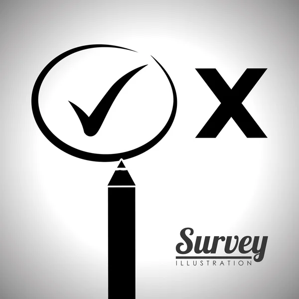 Survey icon design — Stock Vector