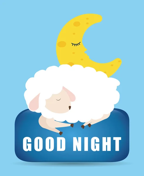 Good Night design — Stock Vector