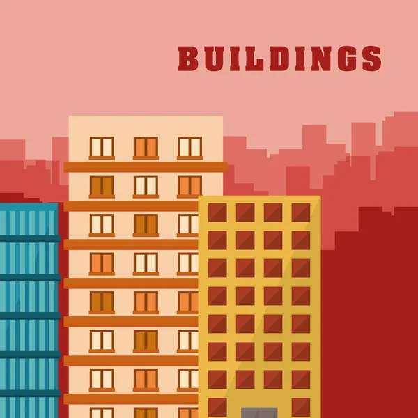Conception du bâtiment — Image vectorielle