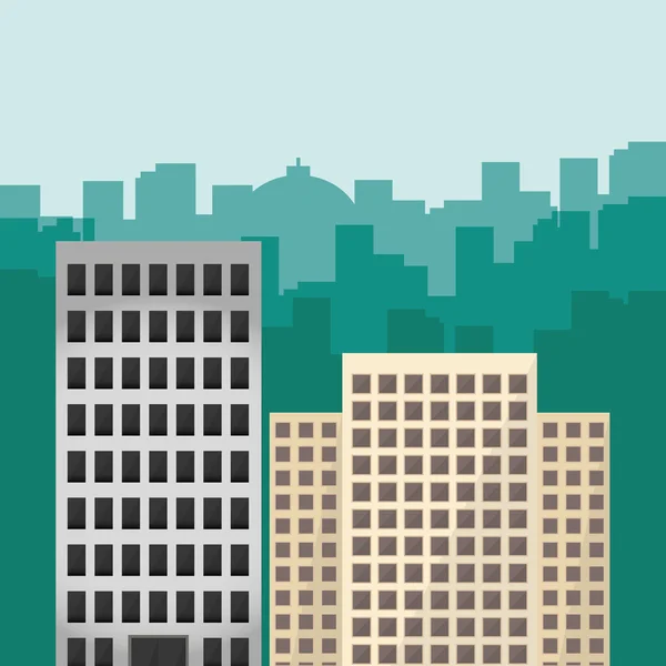 Diseño de edificios — Vector de stock