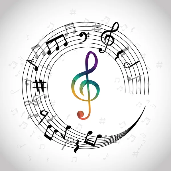 Music and Sound design — Stock Vector