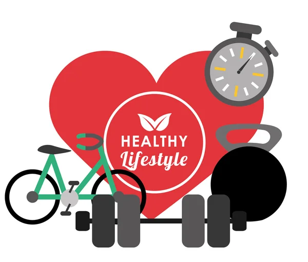 Healthy Lifestyle design — Stock Vector