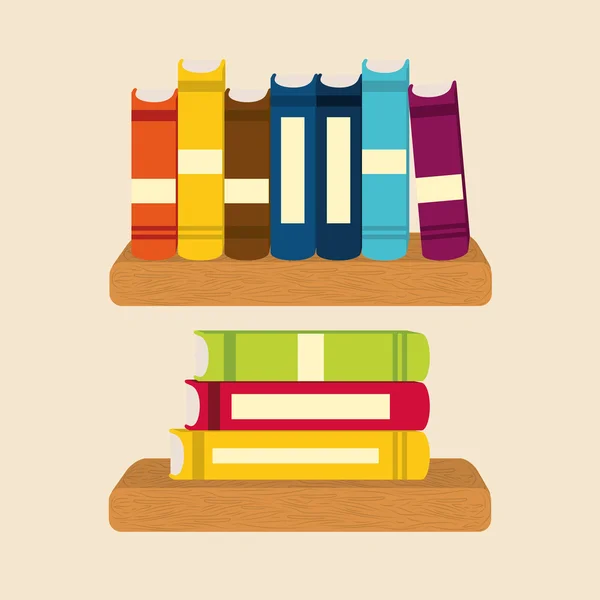 Bücherdesign — Stockvektor