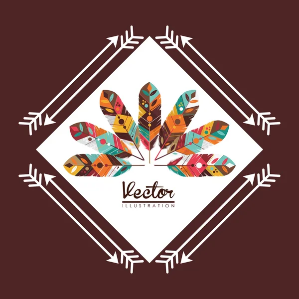 Boho design — Stock vektor