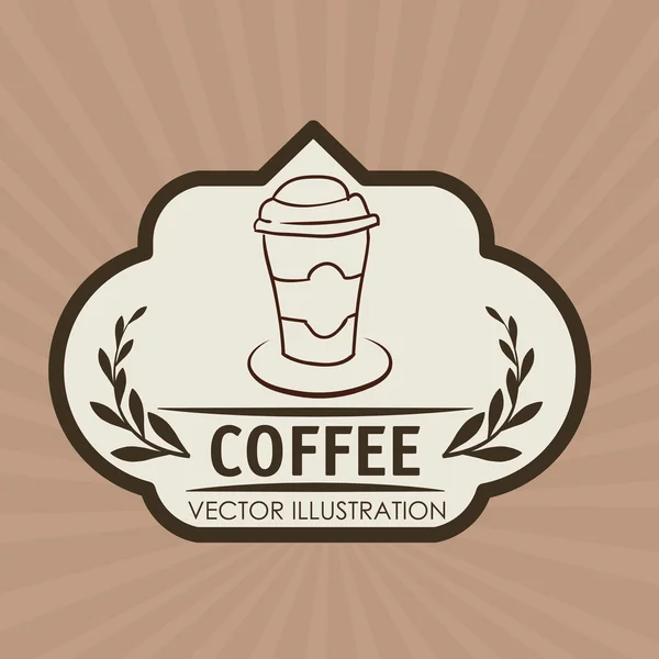 Kaffe design — Stock vektor