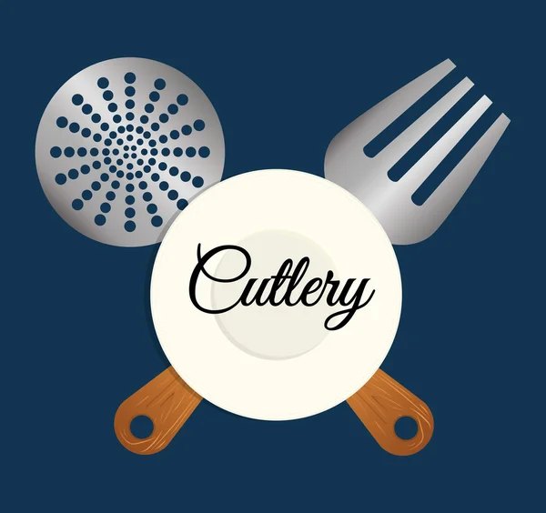 Cutlery design — Stock Vector