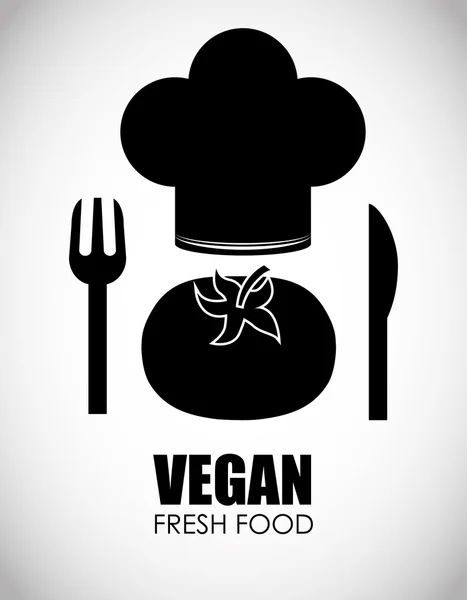 Diseño de alimentos veganos — Vector de stock