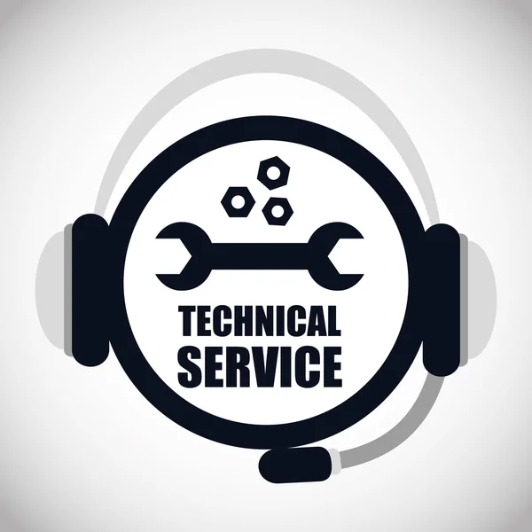 Technical service design — Stock Vector