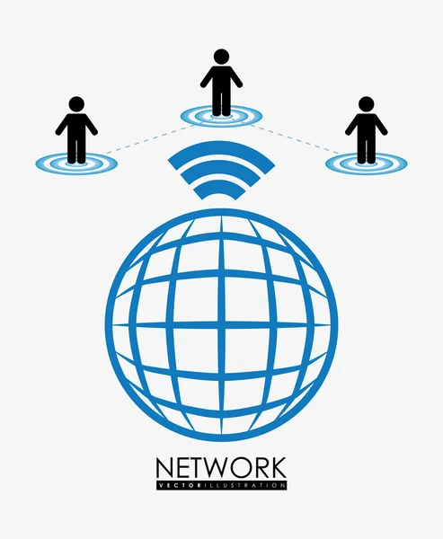 네트워크 디자인 — 스톡 벡터