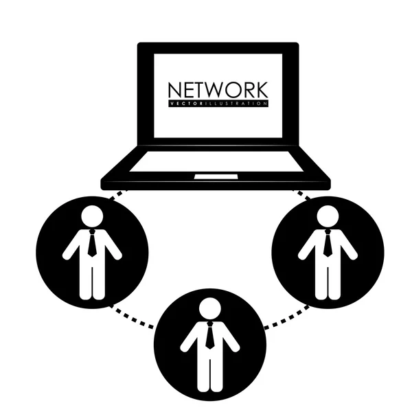 Conception du réseau — Image vectorielle