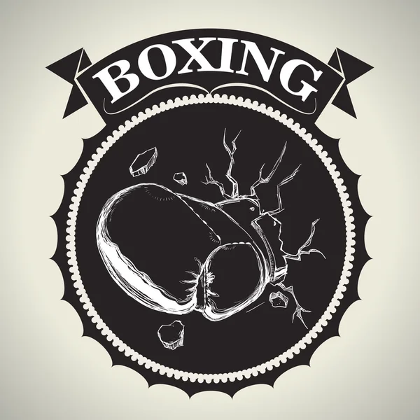 Diseño de boxeo — Archivo Imágenes Vectoriales