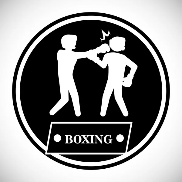 Diseño de boxeo — Vector de stock