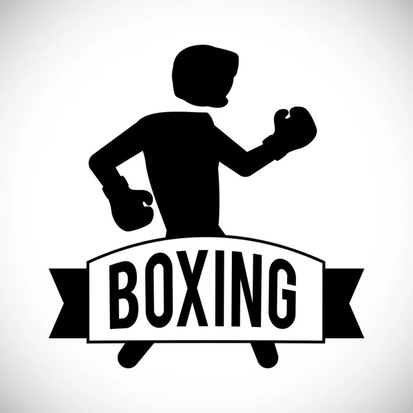 Diseño de boxeo — Vector de stock