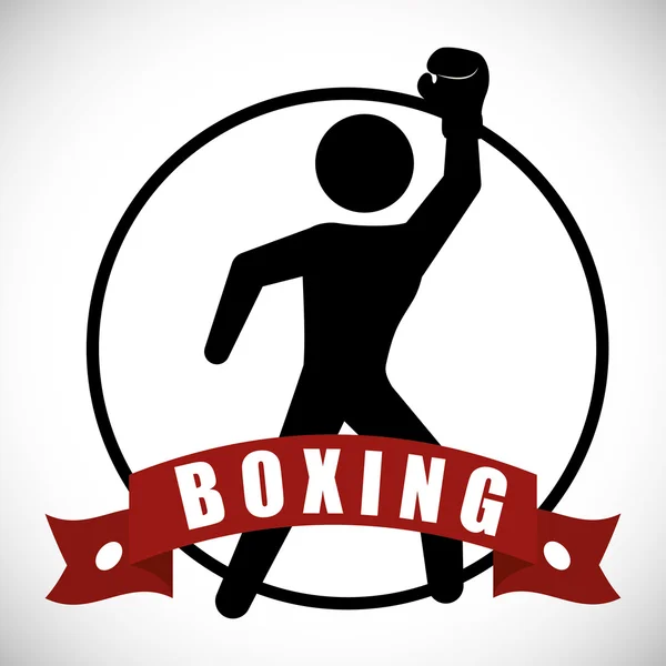 Diseño de boxeo — Vector de stock