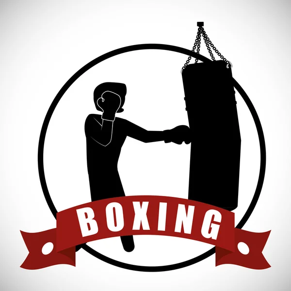 Diseño de boxeo — Vector de stock